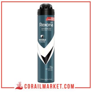 REXONA Déodorant homme Anti-Transpirant Invisible Black & White 200 ml