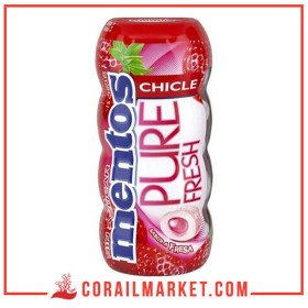 mentos chewing-gum pure fraise fraîche 30 g