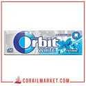Orbit White Chewing-gum Sans Sucre Goût Menthe Givrée 10 Dragées 14 G
