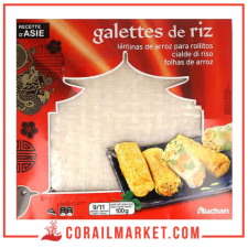 AUCHAN Galettes de riz 9-11 galettes 100g
