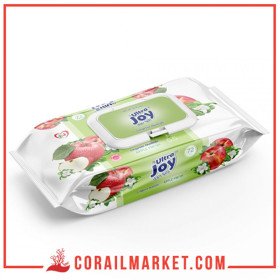 ULTRA JOY, LINGETTE HUMIDE APPLE FRESH 72 PCS AVEC CAPOT 72 UNITÉ