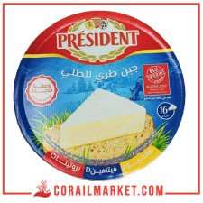PRESIDENT, FROMAGE FONDU PORTIONS CREME 16 P DE 240 GRS