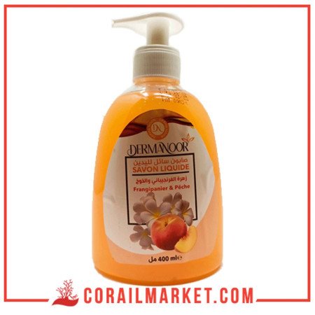 Dermanoor Savon Liquide Senteur Frangipanier Et Pêche 400 Ml
