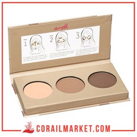 Barry M Flawless Chisel Cheeks Contour Kit Puder 2,5g Medium - Foncé