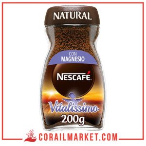 NESCAFE VITALISSIMO café soluble natural con magnesio frasco 200 g