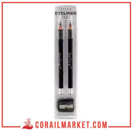 Technic Crayon Eyeliner Duo Noir Et Taille-crayon