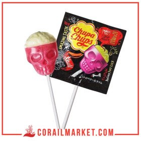 Chupa Chups Bonbons Sucette Acidulé Sour Skull 29 G