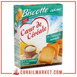 Cœur De Céréale Biscotte au semoule 250 G