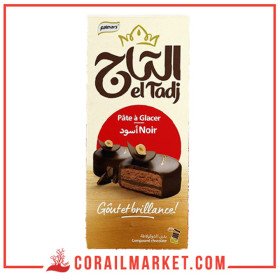 palmary EL TADJ PATE À GLACER NOISETTE AU CHOCOLAT NOIR 250 GR