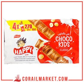 Kids Happy Palmary Biscuit Aux Chocolat Crème De Noisette 4 ×43 G