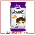 Bibila Donuts Cake Fourré Et Enrobé À La Crème Cacao 6 Pièces