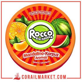 Rocco Bonbons à la mandarine et à la pastèque sans sucre 15g