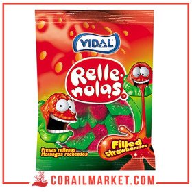 Vidal Bonbons gélifiés à la fraise 90g