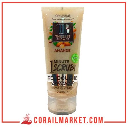 THE BEST 1 minute scrub GEL DOUCHE EXFOLIANT AMANDE 200 ML