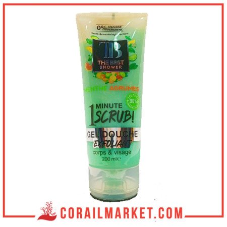 THE BEST 1 minute scrub GEL DOUCHE EXFOLIANT agrumes 200 ML