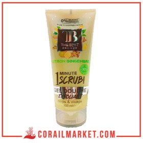 THE BEST 1 Minute Scrub GEL DOUCHE EXFOLIANT citron gingembre 200 ML