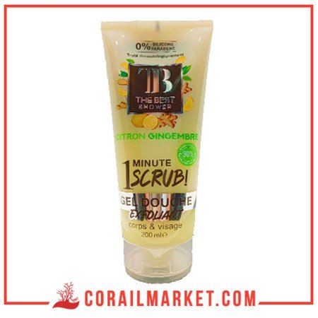 THE BEST 1 Minute Scrub GEL DOUCHE EXFOLIANT citron gingembre 200 ML