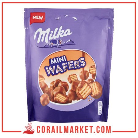 Milka Biscuits gaufrettes enrobés au chocolat au lait Mini Suprême 110 g