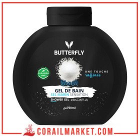 BUTTERFLY CRISTAL GEL DOUCHE SEL MARIN 750 ML