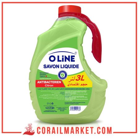 Oline Savon Liquide Citron Antibactérien 3 l