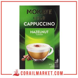 Mokate Boite De Cappuccino Gold Saveur Noisette 8 Sachets