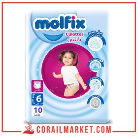Molfix Couches Bébé Culottes N 06 (+16 Kg) 10 Couches