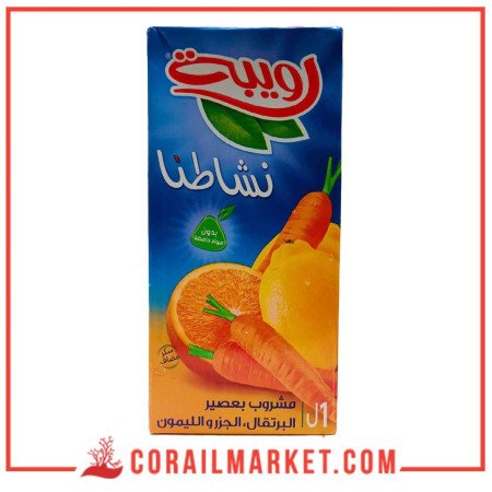 رويبة عصير برتقال و جزر و ليمون 1 لتر