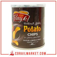 FLAYK CHIPS saveur LEMON & CHILI 45 GR