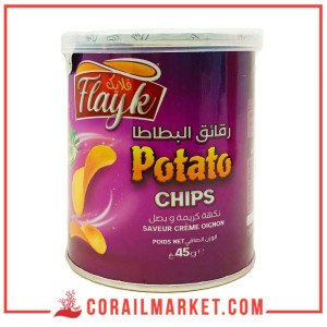 Flayk Chips Saveur creme oignon 45 G