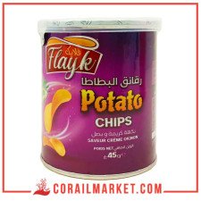 Flayk Chips Saveur creme oignon 45 G