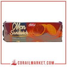 BIFA MON SANDWICH, BISCUIT FOURRÉ À LA CRÈME DE CACAO 6 UNITÉ