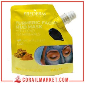 Frederm Cosmetiques Masque Facial à la Boue de la Mer Morte au Curcuma 250 ml