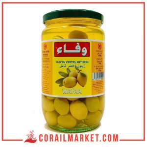 وفاء زيتون أخضر كامل 1 كجم