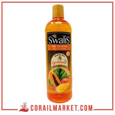 Gel de bain doux à l'extrait de mangue gourmand swalis 500 ml