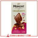 palmary moment chocolat au lait les croquants raisins secs et éclats noisettes entieres 145 g