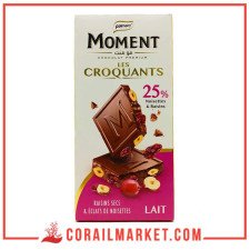 palmary moment chocolat au lait les croquants raisins secs et éclats noisettes entieres 145 g