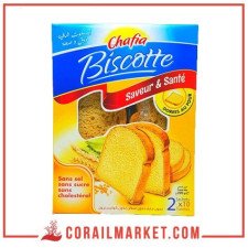 biscottes (sans sucre,sans sel,sans cholestérol) CHAFIA 220 g