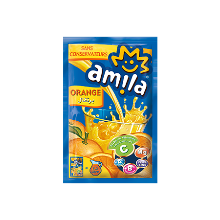 Boisson en poudre AMILA 45G orange