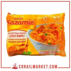 nouilles instantanées gout poulet kazamie  80 g