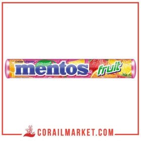 Bonbons tendres goût fruit mentos 38 g