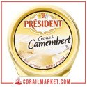 crème de Fromage de camembert  Président 125 g