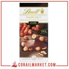 Chocolat noir aux noisettes entiers lindt 150 g