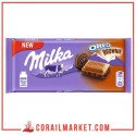 شوكولاطة ببسكويت أوريو براوني ميلكا 100غ