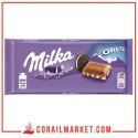 Chocolat fourré au biscuit oreo milka 100 g
