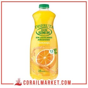 Jus d'orange sans Sucre ajouté don Simon 1,5 L